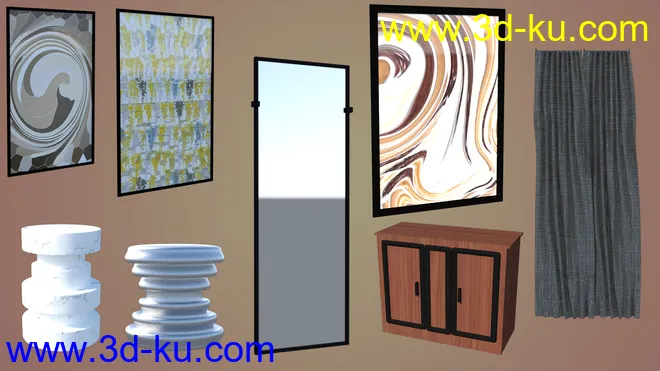 Paris Living Room模型的图片10