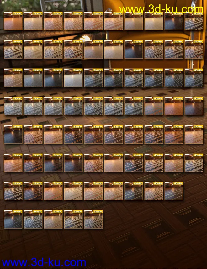 Parquet Flooring Shaders Vol 3模型的图片3
