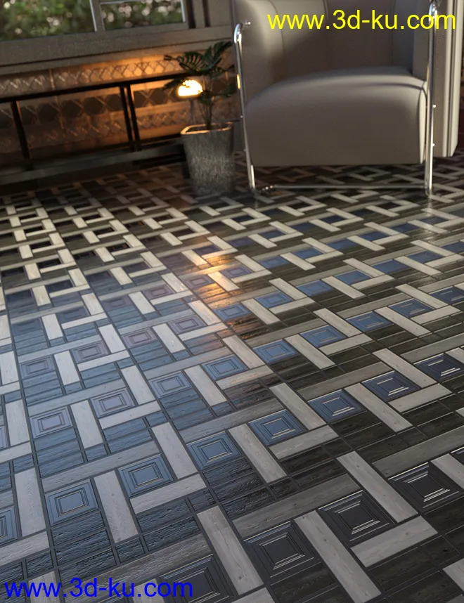 Parquet Flooring Shaders Vol 3模型的图片4
