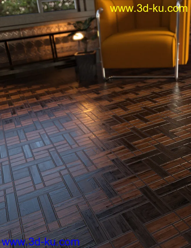 Parquet Flooring Shaders Vol 3模型的图片5
