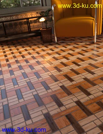 3D打印模型Parquet Flooring Shaders Vol 3的图片