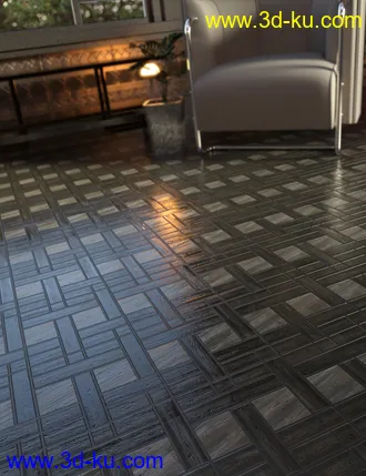 3D打印模型Parquet Flooring Shaders Vol 3的图片