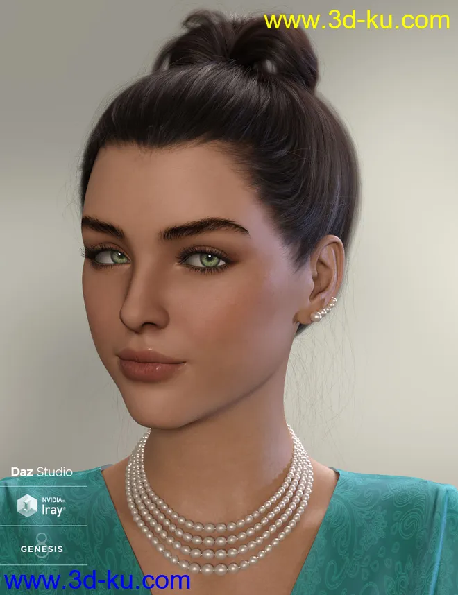 Pearls, Pearls, Pearls for Genesis 8 and 8.1 Females模型的图片2