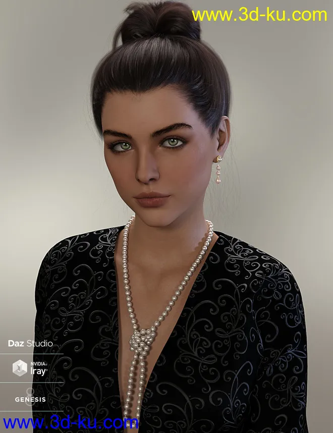 Pearls, Pearls, Pearls for Genesis 8 and 8.1 Females模型的图片4
