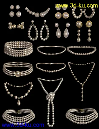 3D打印模型Pearls, Pearls, Pearls for Genesis 8 and 8.1 Females的图片