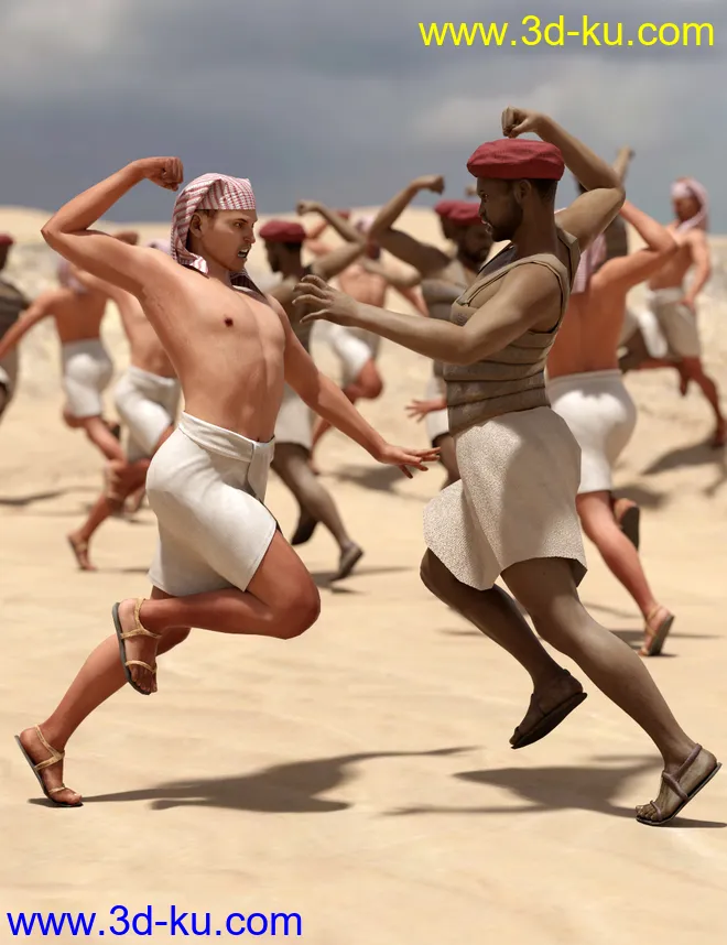 Pharaoh At War Characters and Outfit for Genesis 8 Male模型的图片3