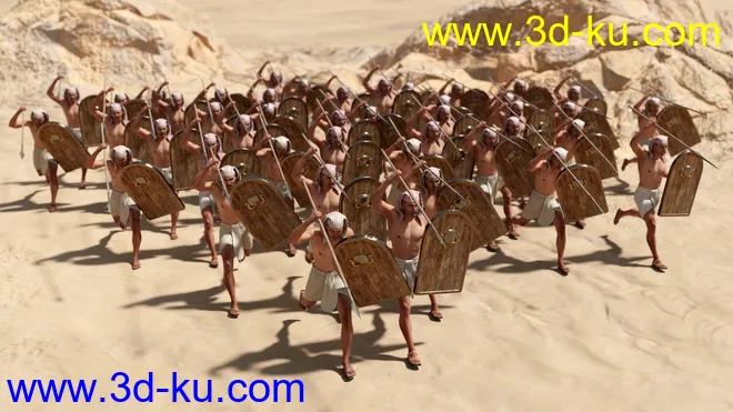 Pharaoh At War Characters and Outfit for Genesis 8 Male模型的图片5