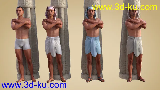 Pharaoh At War Characters and Outfit for Genesis 8 Male模型的图片8