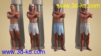 3D打印模型Pharaoh At War Characters and Outfit for Genesis 8 Male的图片