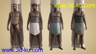 3D打印模型Pharaoh At War Characters and Outfit for Genesis 8 Male的图片