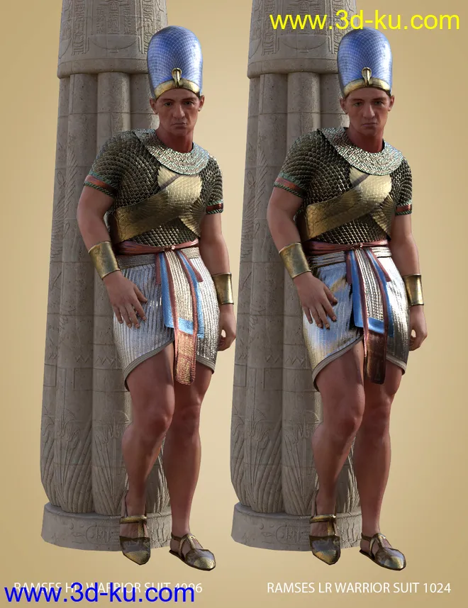 Pharaoh At War Characters and Outfit for Genesis 8 Male模型的图片10
