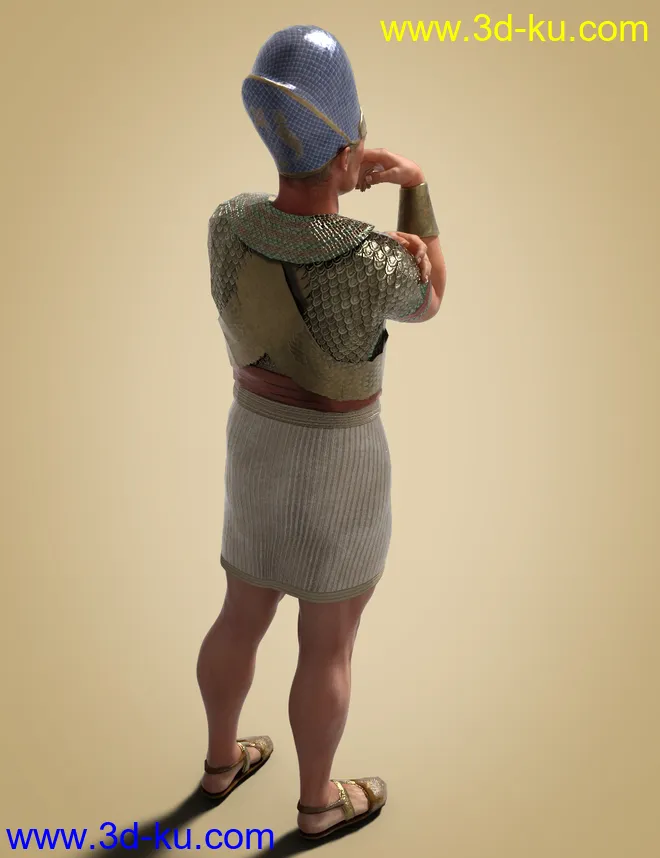 Pharaoh At War Characters and Outfit for Genesis 8 Male模型的图片12