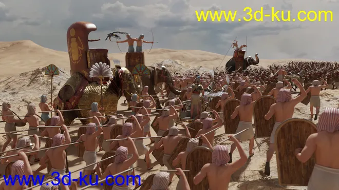 Pharaoh At War Weapons Props and Poses模型的图片3