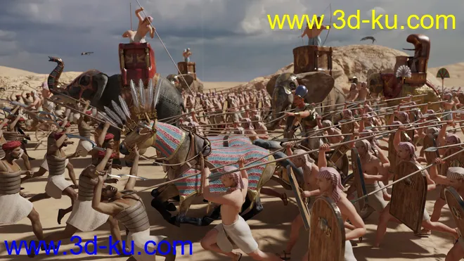 Pharaoh At War Weapons Props and Poses模型的图片4