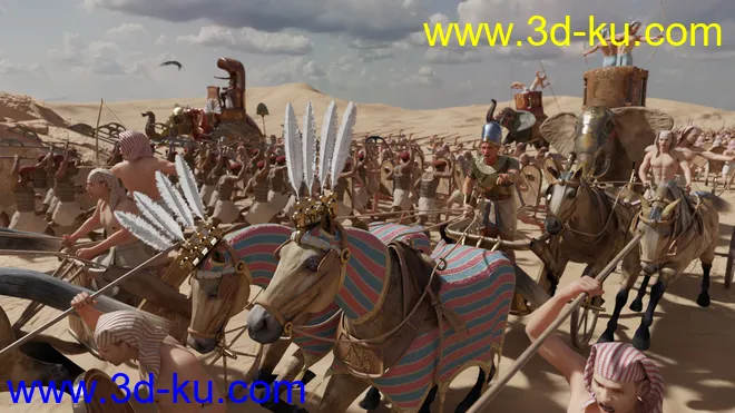 Pharaoh At War Weapons Props and Poses模型的图片6