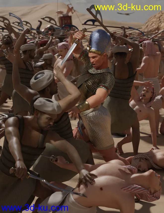 Pharaoh At War Weapons Props and Poses模型的图片7