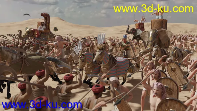 Pharaoh At War Weapons Props and Poses模型的图片8