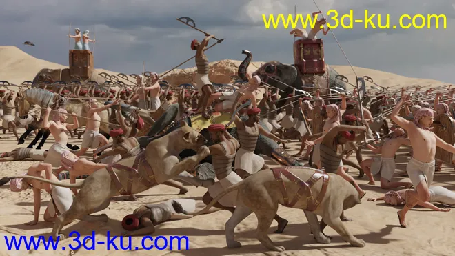 Pharaoh At War Weapons Props and Poses模型的图片9