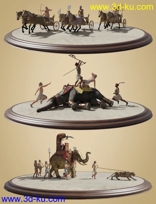 Pharaoh At War Weapons Props and Poses模型的图片12