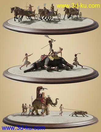 3D打印模型Pharaoh At War Weapons Props and Poses的图片