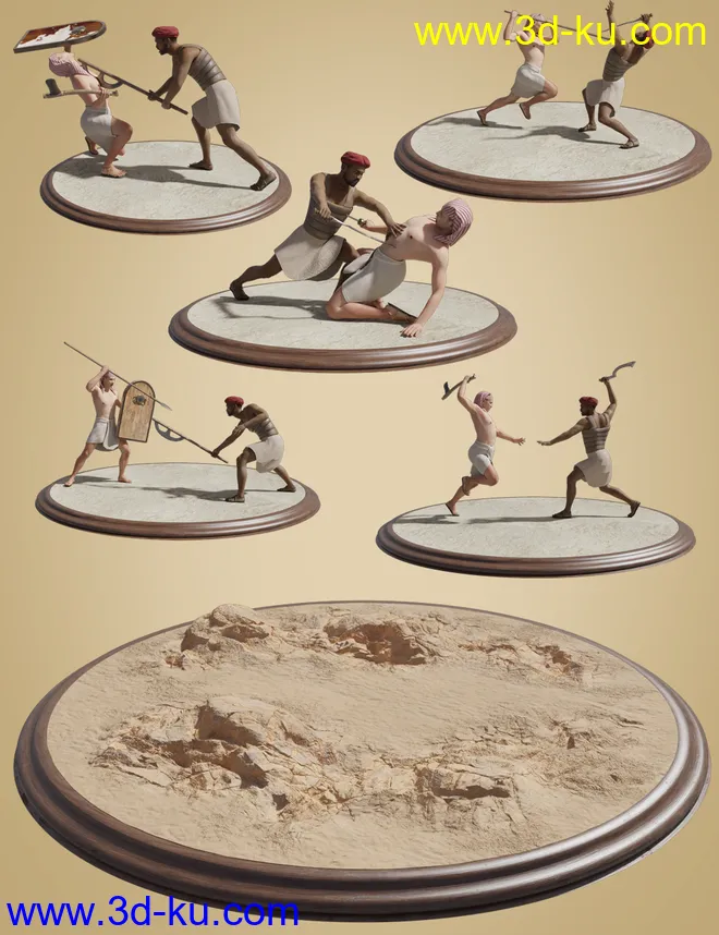 Pharaoh At War Weapons Props and Poses模型的图片14