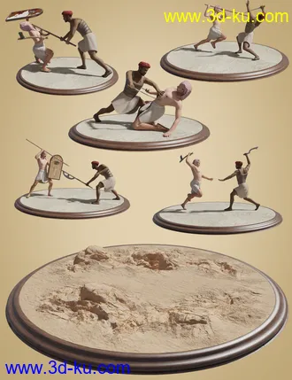 3D打印模型Pharaoh At War Weapons Props and Poses的图片