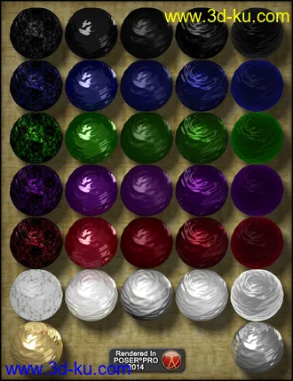 3D打印模型Phoebe's Fancy - Shaders for DAZ Studio and Poser的图片