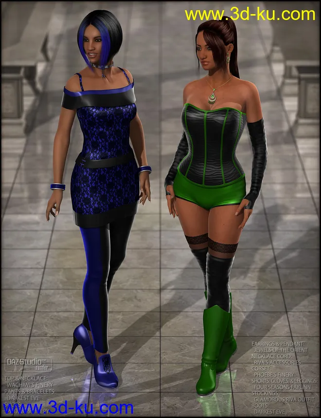 Phoebe's Fancy - Shaders for DAZ Studio and Poser模型的图片3