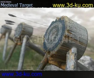 3D打印模型Photo Props - Medieval Target的图片