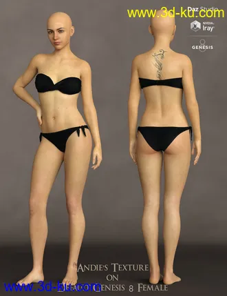 3D打印模型Phx Andie HD and Accessories for Genesis 8 Females的图片