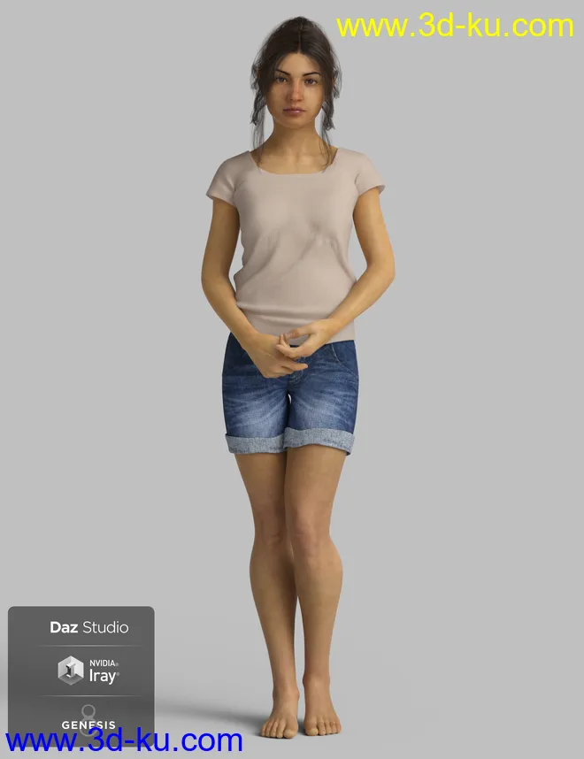 Phx Andie HD and Accessories for Genesis 8 Females模型的图片9