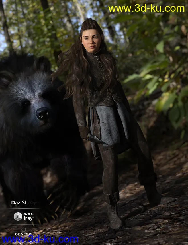 Phx Andie HD and Accessories for Genesis 8 Females模型的图片13