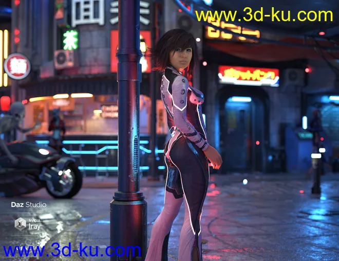 Phx Andie HD and Accessories for Genesis 8 Females模型的图片16