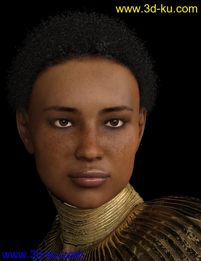 Phx Chantalle Hair for Genesis 8 Female(s)模型的图片1