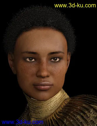 3D打印模型Phx Chantalle Hair for Genesis 8 Female(s)的图片