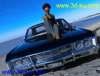 3D打印模型Phx Chantalle Hair for Genesis 8 Female(s)的图片