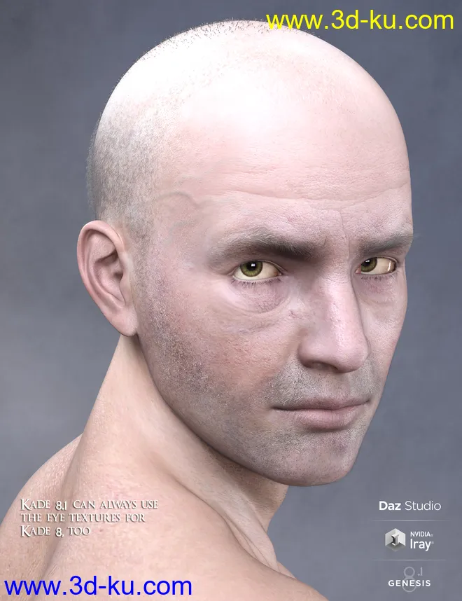 Phx Kade for Genesis 8 and 8.1 Male模型的图片3