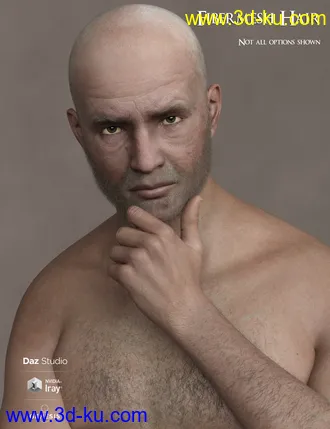 3D打印模型Phx Kade for Genesis 8 and 8.1 Male的图片