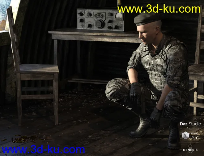 Phx Kade for Genesis 8 and 8.1 Male模型的图片15