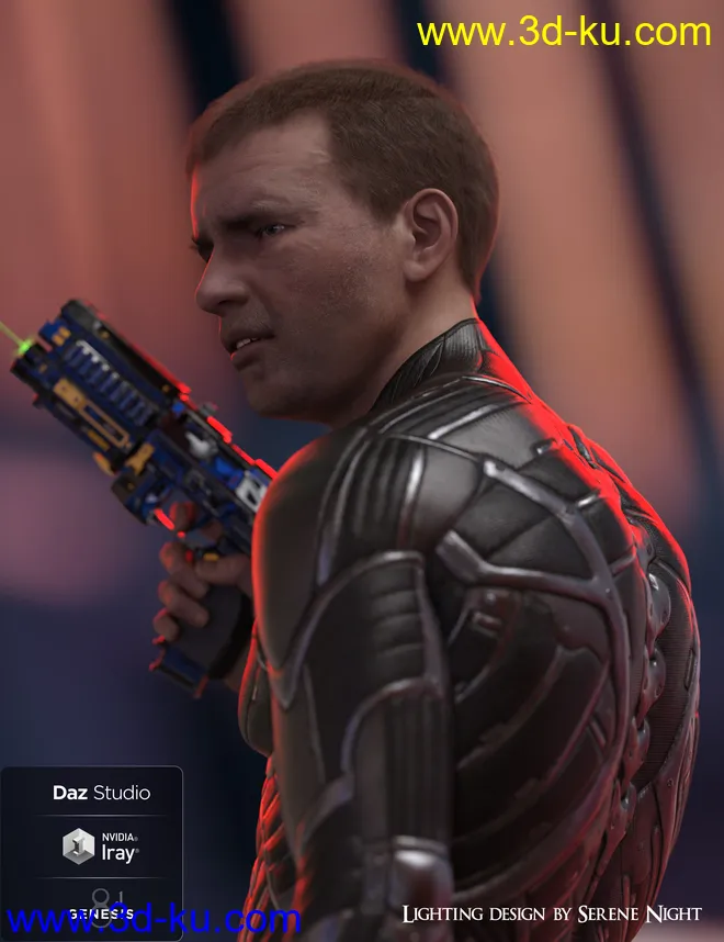 Phx Kade for Genesis 8 and 8.1 Male模型的图片16
