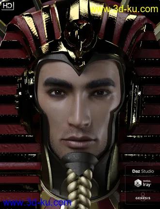 3D打印模型Phx Nasiri HD and Necklace for Genesis 8 Male的图片