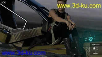 3D打印模型Phx Nasiri HD and Necklace for Genesis 8 Male的图片