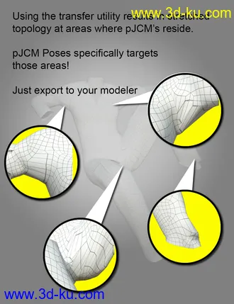 3D打印模型pJCM Poses - For Clothing Creators for Genesis 8的图片