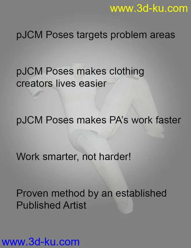 pJCM Poses - For Clothing Creators for Genesis 8模型的图片4