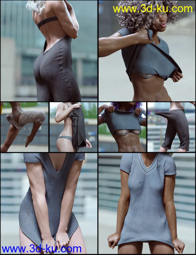 Playful Everyday 2 Poses and Clothes Vol. 1 for Genesis 8 Females模型的图片1