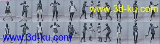 3D打印模型Playful Everyday 2 Poses and Clothes Vol. 1 for Genesis 8 Females的图片