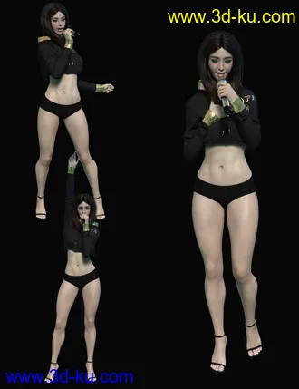 3D打印模型Pop Idols Generation Poses and Props for Genesis 8.1 Female的图片