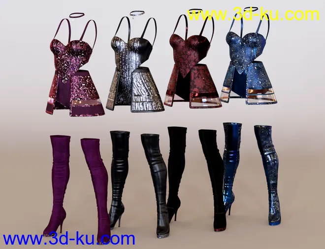 Pop Star Outfit Textures模型的图片5