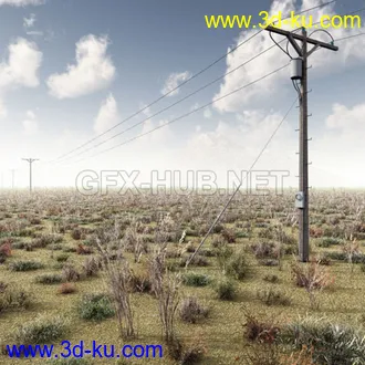 3D打印模型Power Lines and Poles的图片