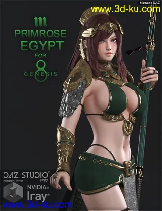3D打印模型Primrose Egypt for Genesis 8 and 8.1 Female的图片